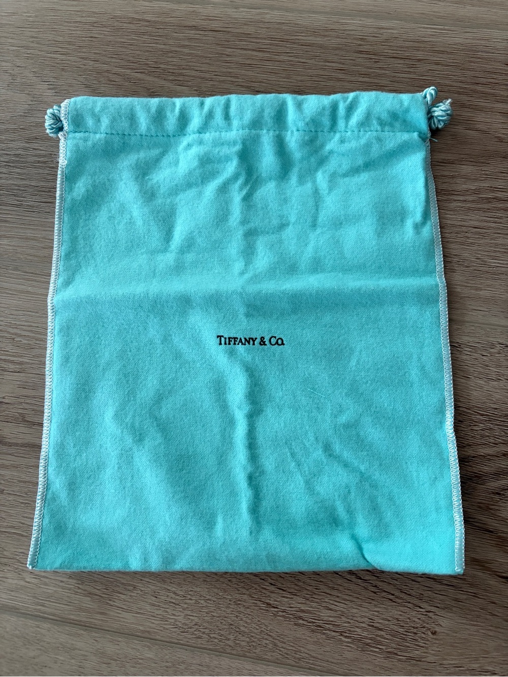 Tiffany & Co. Large Drawstring Pouch Blue